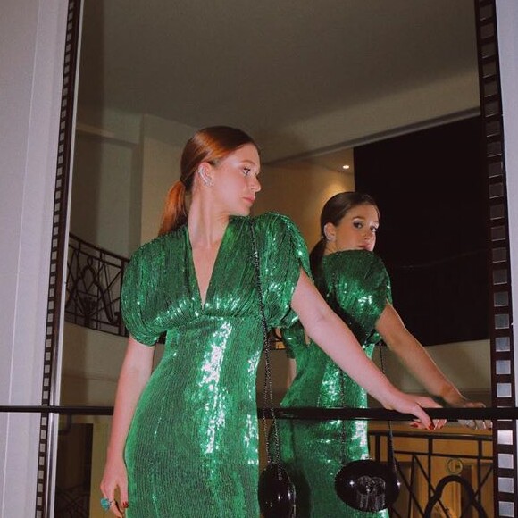 Marina Ruy Barbosa apostou em vestidos caprichados no brilho durante o Festival de Cannes, em maio deste ano