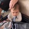Filha de Thaeme, Liz, de 7 meses, divertiu a mãe ao ser filmada dentro de sua mala: 'Que bagunça é essa?'