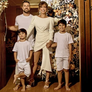 Árvore de Natal de Juliana Paes foi decorada com luzes, bichinhos e bolas douradas