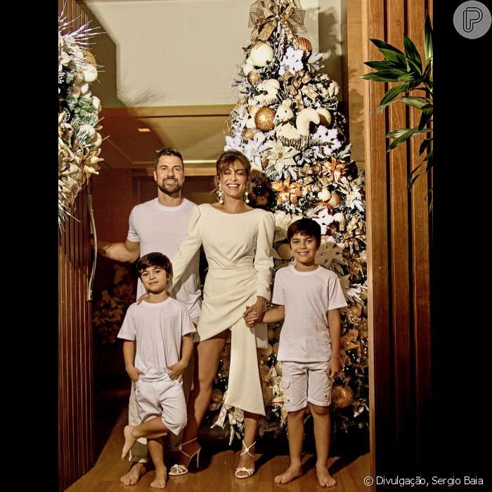 Árvore de Natal de Juliana Paes foi decorada com luzes, bichinhos e bolas  douradas - Purepeople