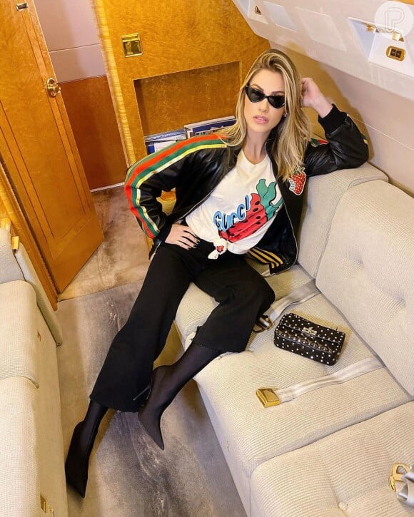 Andressa Suita vestia peças da Gucci avaliadas em R$ 23,5 mil