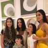Vera Viel posa com Bruna Marquezine e as três filhas