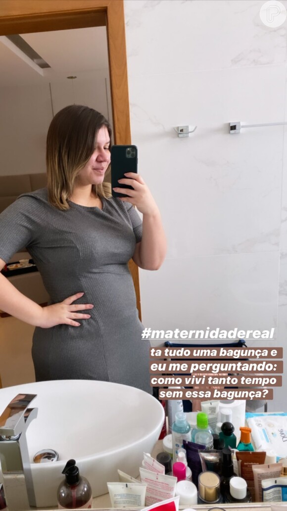 Marília Mendonça mostrou seu corpo uma semana após o parto