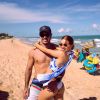 Marina Ruy Barbosa e o marido, Xande Negrão, passaram os primeiros dias do ano em Trancoso, na Bahia