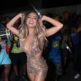 Lexa exibiu corpo mais magro em ensaio da Unidos da Tijuca, no Rio   