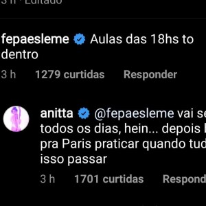 Fernanda Paes Leme demonstra interesse em aula de francês