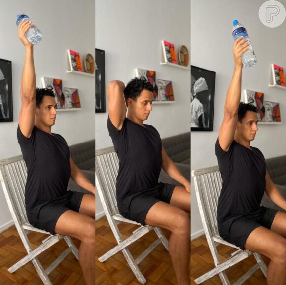 O fisioterapeuta Rodrigo Fernandes ensina a segunda sequência de exercícios