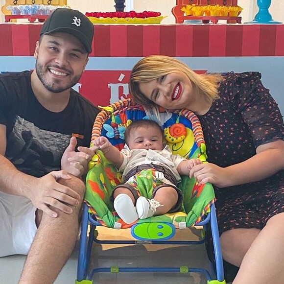 Filho de Marília Mendonça acaba de completar 4 meses e surpreende Maiara e Maraisa