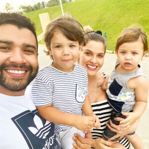 Gusttavo Lima e Andressa Suita são pais de Gabriel, de 2 anos, e Samuel, de 1