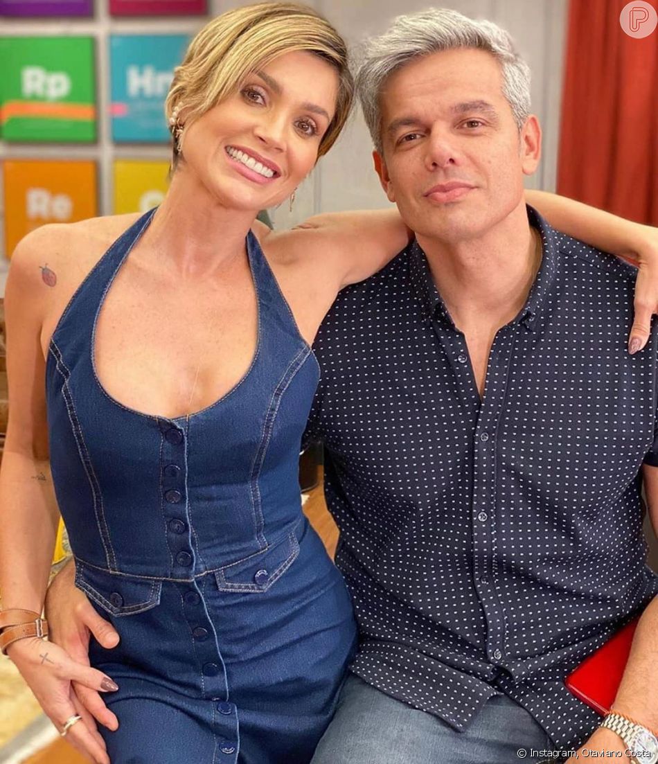 Otaviano Costa está passando a quarentena com a mulher, Flávia Alessandra, e as filhas do casal