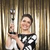 Sandra Annenberg ganhou o prêmio de Jornalismo no Troféu do Domingão 2017