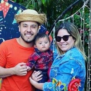 Marília Mendonça organizou arraiá para comemorar os 6 meses do filho, Leo