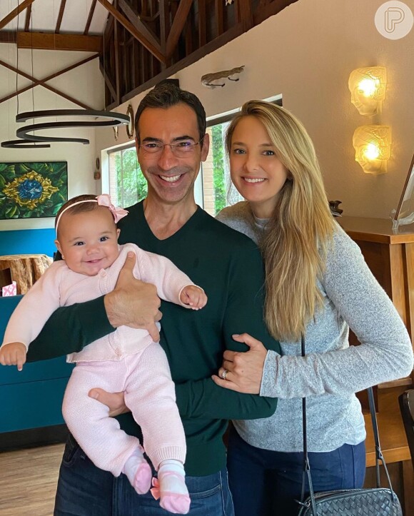 Ticiane Pinheiro e Cesar Tralli são casados desde 2017 e pais de Manuella, nascida em 2019