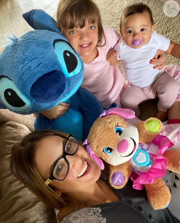 Ticiane Pinheiro adora se divertir com as filhas, Manuella e Rafaella