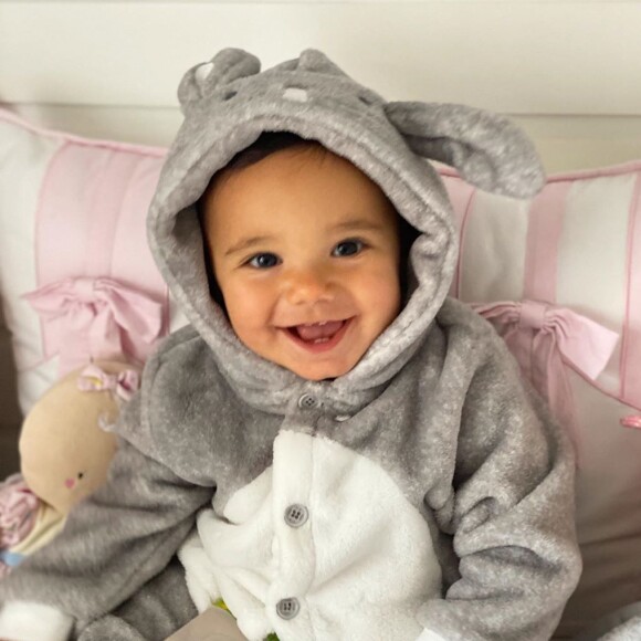 Ticiane Pinheiro gosta de fantasiar a filha caçula, Manuella, de 1 ano