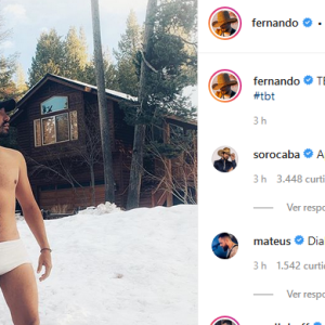 Foto de Fernando Zor de sunga após término ganha comentário de famosos