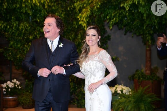 Fábio Jr. e Fernanda Pascucci se casaram em 2016. O cantor rompeu relação com Mari Alexandre em 2010