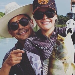 Maraisa e Fabrício Marquez são apaixonados por pesca