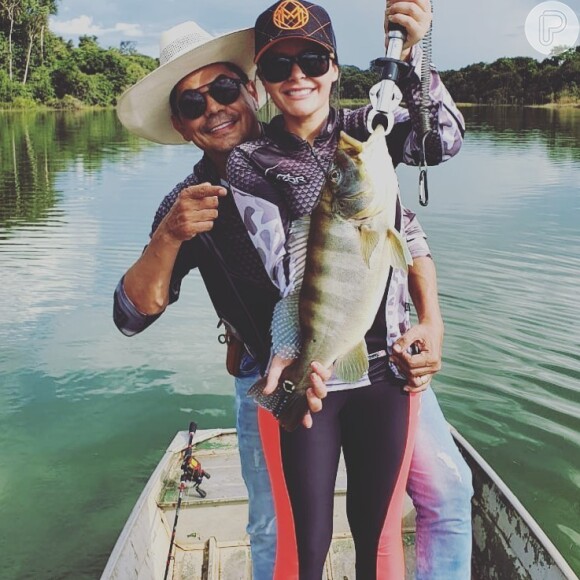Maraisa e Fabrício Marquez são apaixonados por pesca