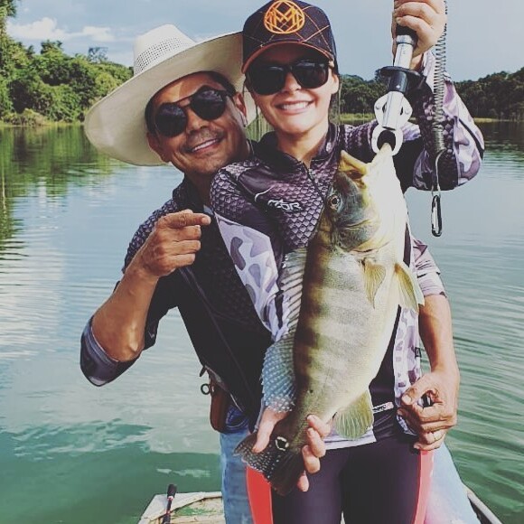 Maraisa e Fabrício Marquez são apaixonados por pesca
