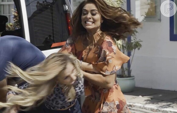 As brigas protagonizadas entre Bibi (Juliana Paes) e Carine (Carla Diaz) agitaram a novela 'A Força do Querer'