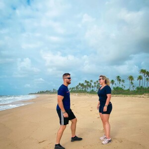 Zé Neto e Nathália Toscano estão na Costa do Sauípe, na Bahia