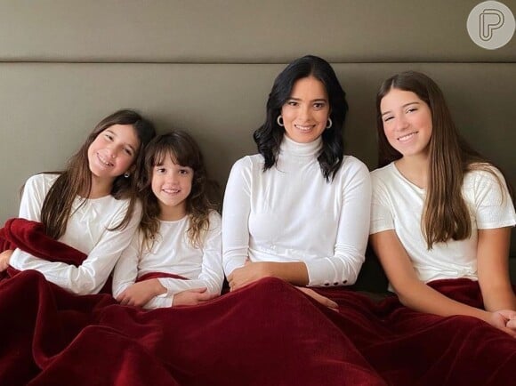 Rodrigo Faro e Vera Viel têm três filhas: Helena, de 7 anos, Maria, de 12, e Clara, de 15