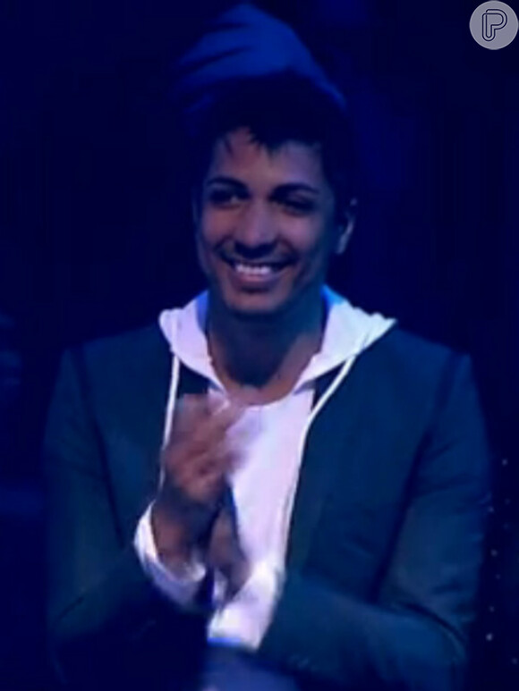 Jandir acompanhou a última apresentação do namorado na plateia do 'The Voice Brasil'
