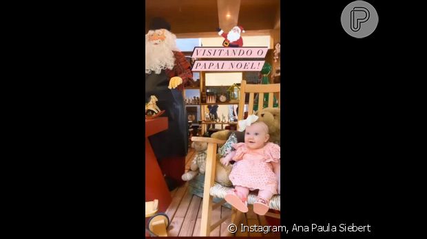 Ana Paula Siebert Mostrou Encanto Da Filha Ao Conhecer A Casa Do Papai Noel Purepeople