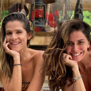 Giovanna Antonelli e Ingrid Guimarães posam de biquíni em foto