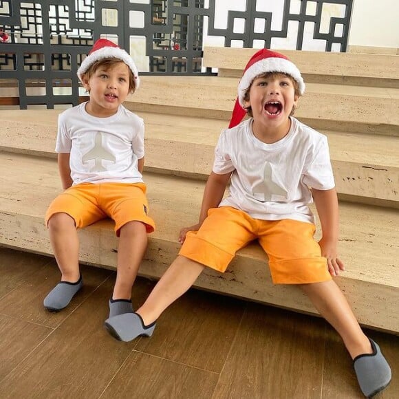 Andressa Suita e Gusttavo Lima são pais de Gabriel e Samuel