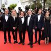 Elenco de 'Saint Laurent' no Festival de Cannes 2014. O filme concorreu à Palma de Ouro