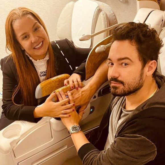 Maiara e Fernando Zor embarcaram depois para as Ilhas Maldivas