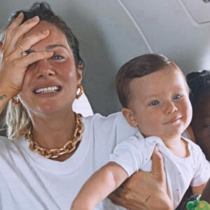 Família reunida! Giovanna Ewbank e Bruno Gagliasso viajam pela 1ª vez com os 3 filhos: 'Facinho'