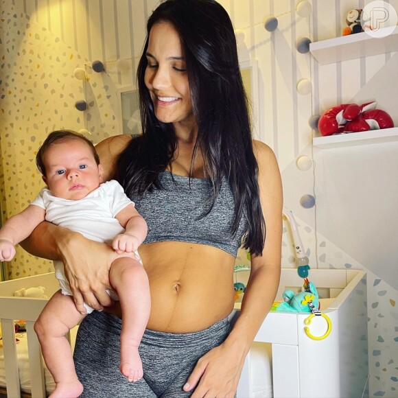 Kyra Gracie é mãe de Rayan, nascido em janeiro de 2021