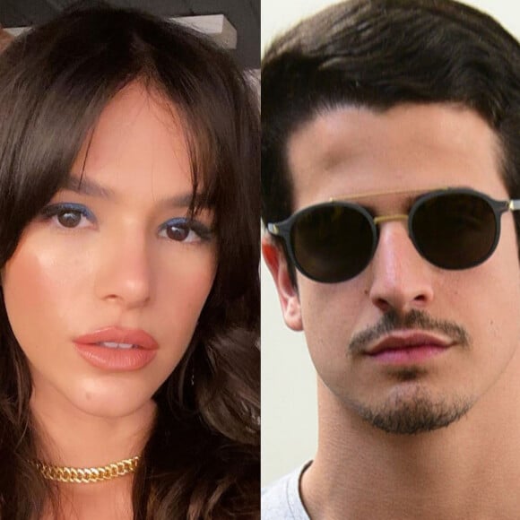 Bruna Marquezine e Enzo Celulari apareceram juntos na primeira foto oficial do casal