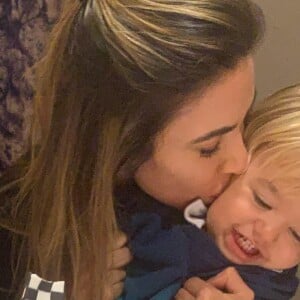 Patricia Abravanel mostrou seu carinho com o filho caçula, Senor