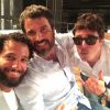 Thiago Rodrigues, Eriberto Leão e Mouhamed Harfouch gravam vinheta de fim de ano da TV Globo