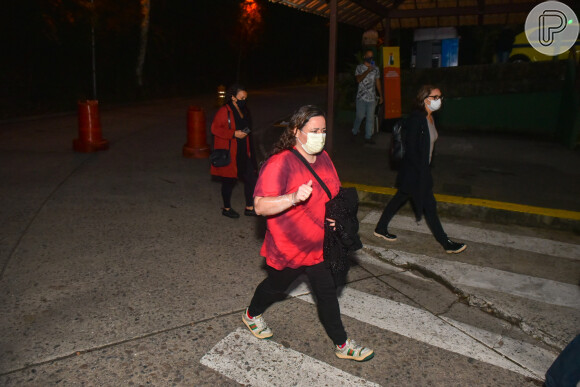 Irmã de Paulo Gustavo, Juliana Amaral também foi à missa realizada no Cristo Redentor