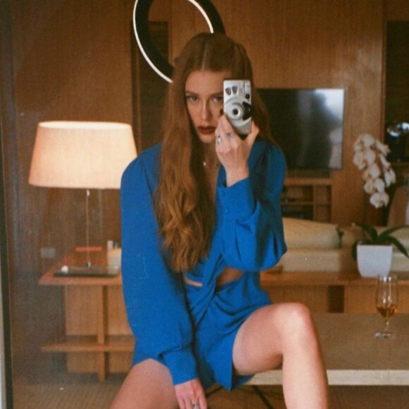 Marina Ruy Barbosa é questionada sobre pedido de casamento de Juliette e brinca: 'Corre aqui'