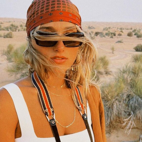 Sasha Meneghel também ficou hospedade em resort no deserto