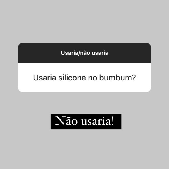 Sthefany Brito garantiu que não colocaria silicone no bumbum