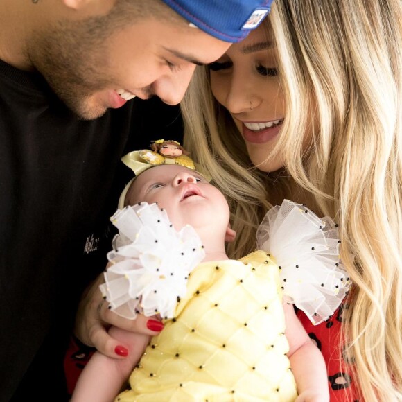 Virgínia Fonseca postou a comparação da filha com o marido no Instagram Stories