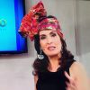 Fátima Bernardes usa turbante feito por Juliana Luna, da marca Project Tribe
