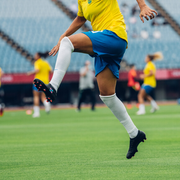 Marta tentou fazer comemoração em homenagem a Toni no primeiro gol que marcou na partida