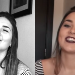 Virgínia Fonseca antes da fama, em seu primeiro vídeo do youtube, em 2016
