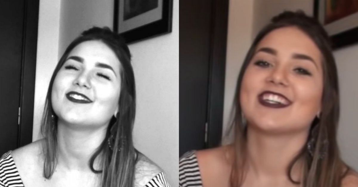 Virgínia Fonseca antes da fama, em seu primeiro vídeo do youtube, em