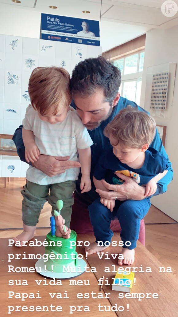 Thales Bretas festeja 2 anos do filho Romeu e detalhe sobre Paulo Gustavo se destaca. Vídeo!