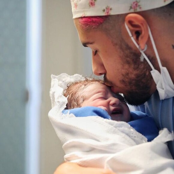 Virgínia Fonseca postou foto de Zé Felipe no dia do parto de Maria Alice, para homenageá-lo no Dia dos Pais