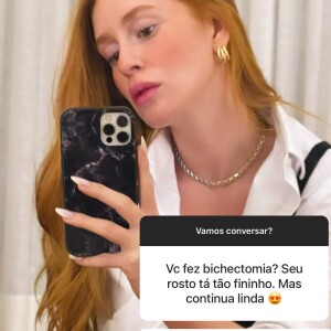 Marina Ruy Barbosa nega ter passado por bichectomia
